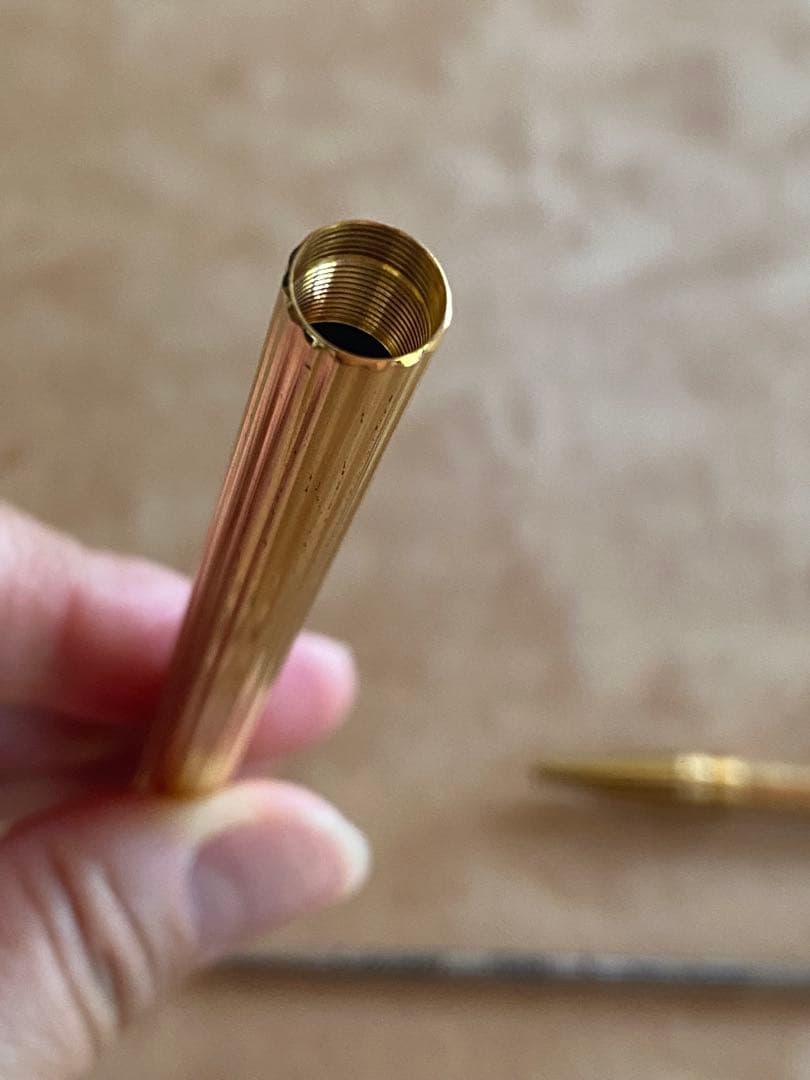 Cartier カルティエ トリニティ ツイスト式ボールペン インク黒ゴールド