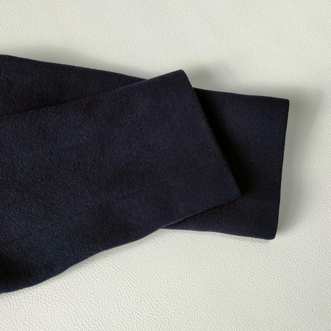 【美品】ニューヨーカー　高級ウールビーバーコート　ノーカラー　シルク　アンゴラ混