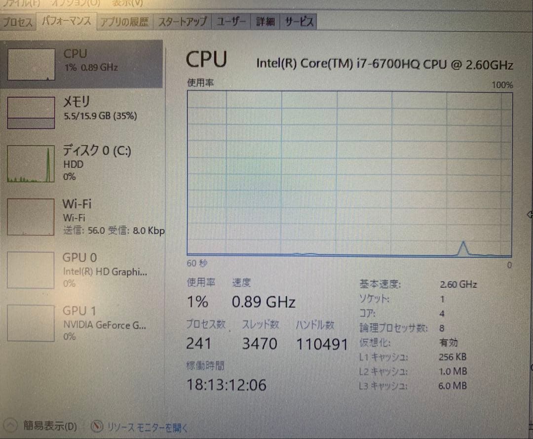GALLERIA QSF960HGゲーミングノートPC Core i7