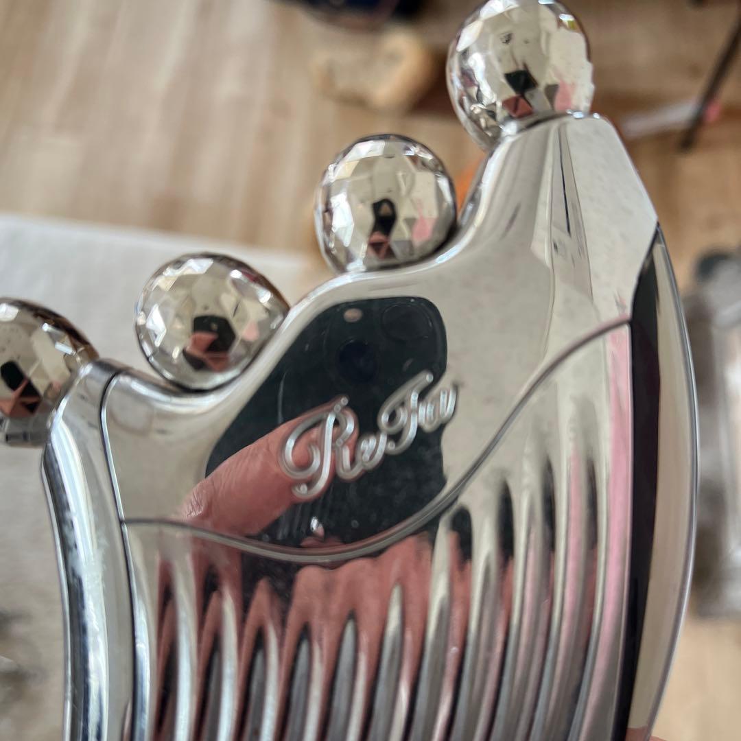 【美品】効果有! ReFa 美顔ローラー カッサ/シルバー 4ボール　専用袋付き