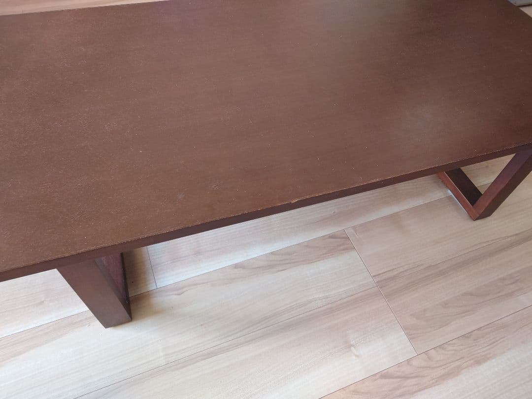 ブラウン木製　リビンググテーブル　幅110cm