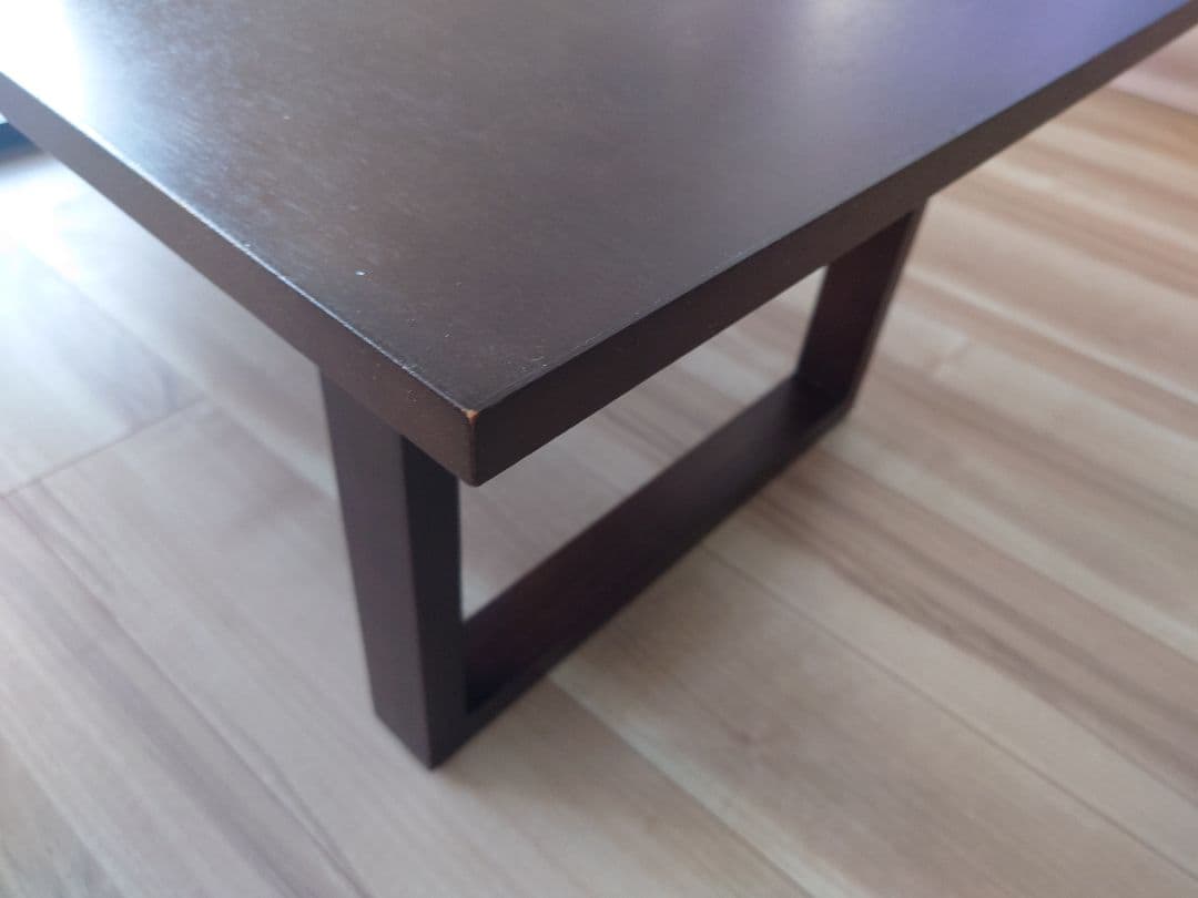 ブラウン木製　リビンググテーブル　幅110cm