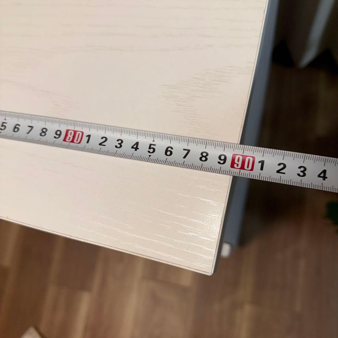 ホワイト収納キャビネット 約90cm