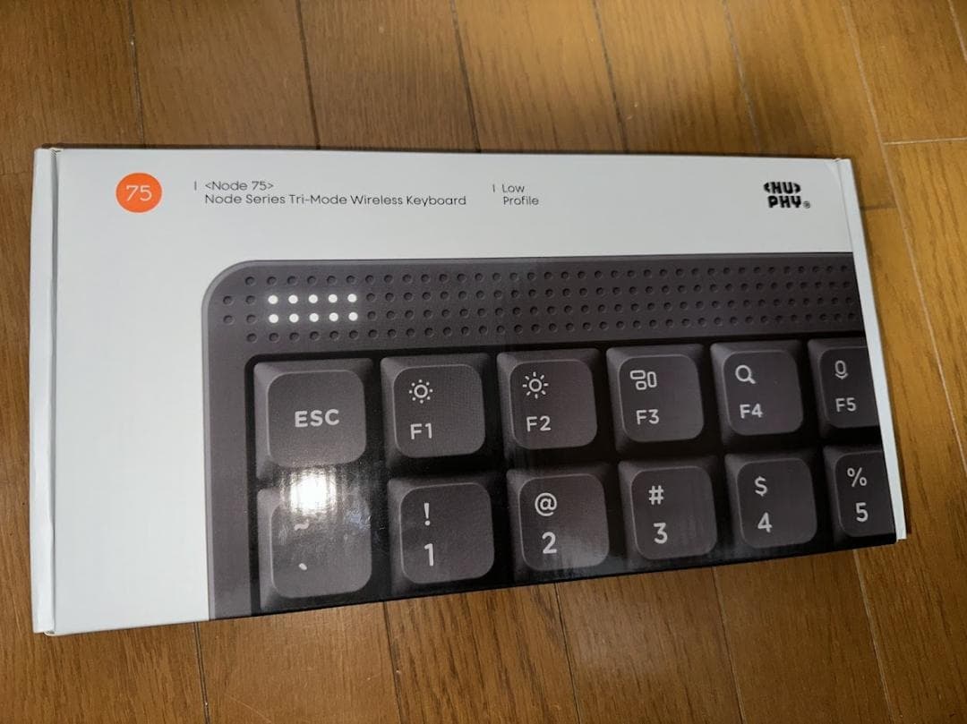NuPhy Node 75 ロープロファイル 静音スイッチ