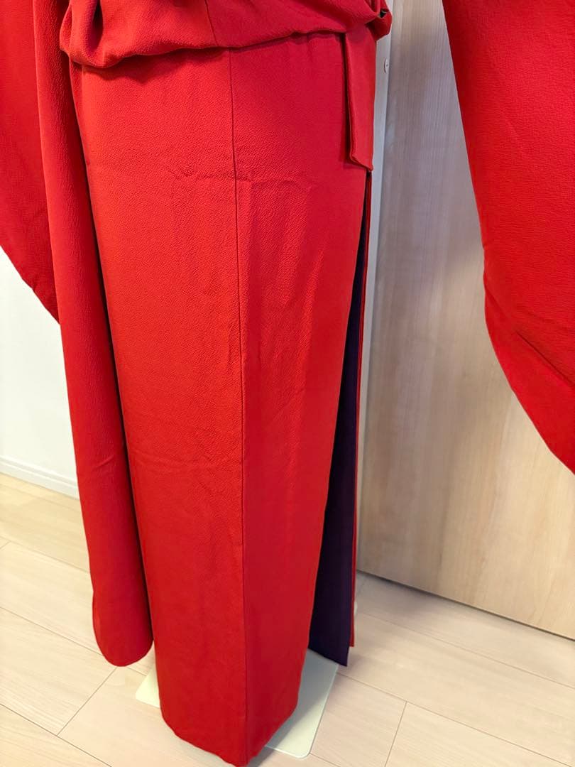 saki様 振袖のみ　赤 刺繍 sMH2511051