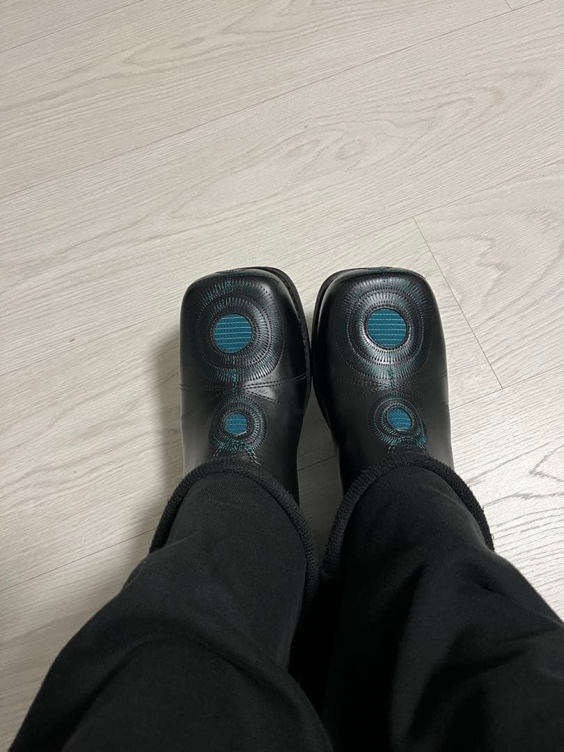 54A0 × musaafeer Square Toe Boots