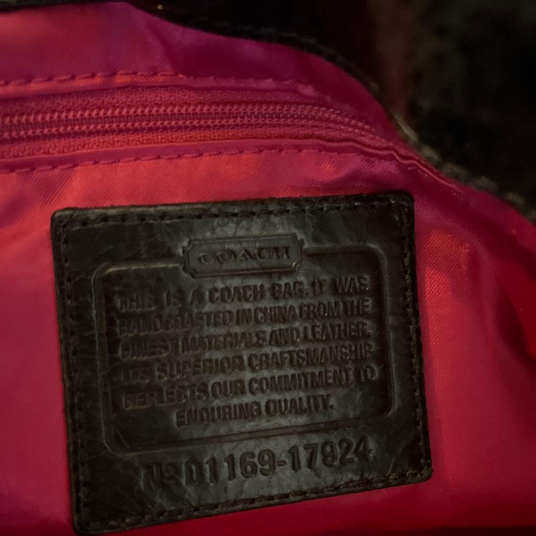 COACH（コーチ）レザー チェーン ショルダーバッグ トートバッグ