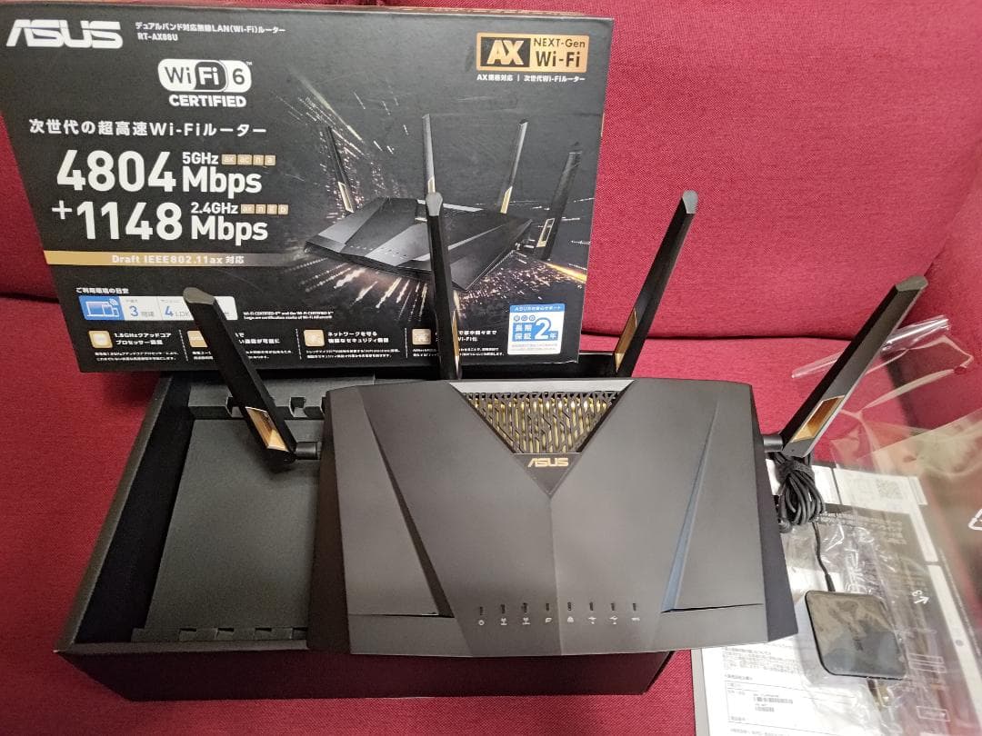 極上品 ASUS RT-AX88U WiFi ゲーミングルーター 動作保証