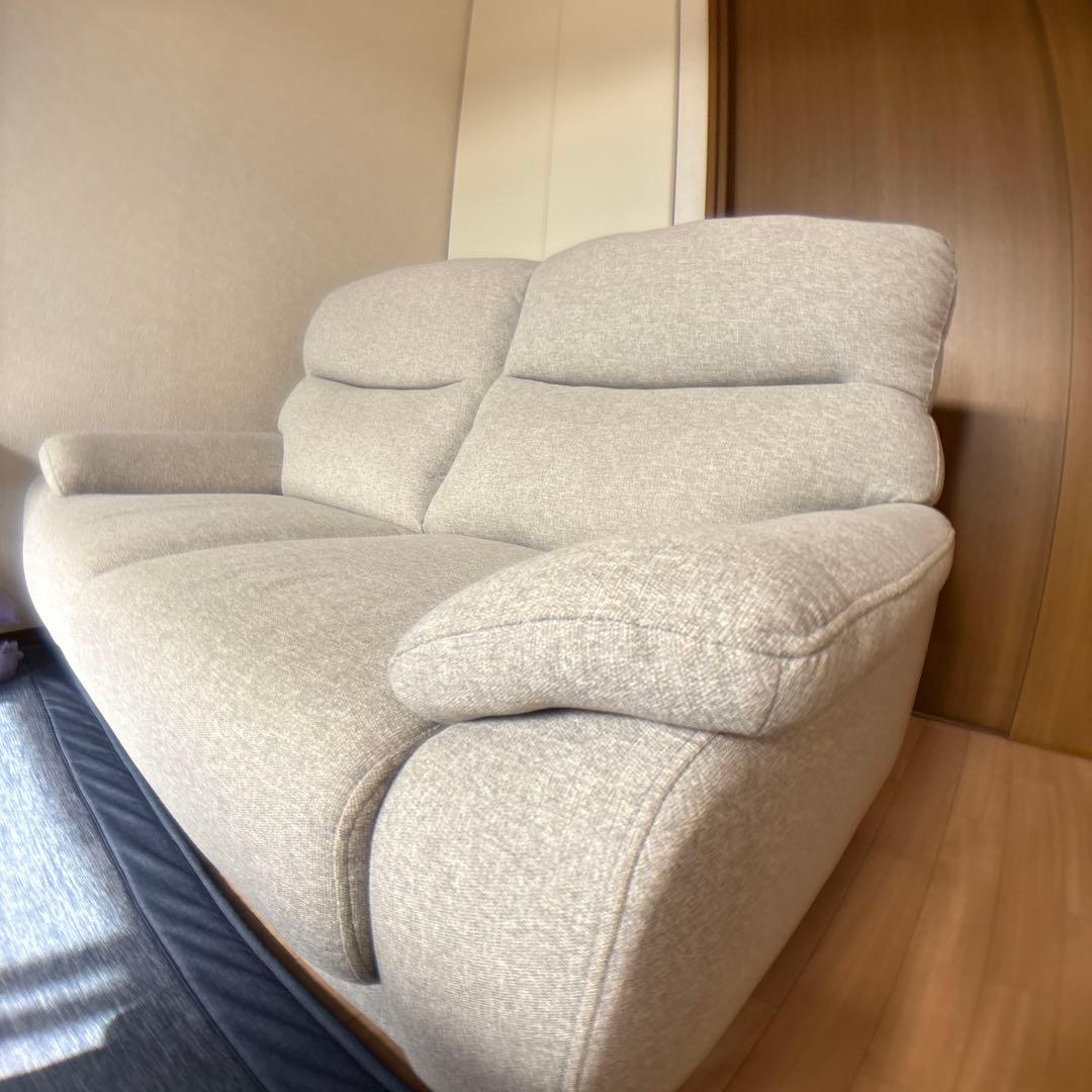 ニトリ MK02 2人掛けソファ グレー｜送料18,500円込・たのメル便