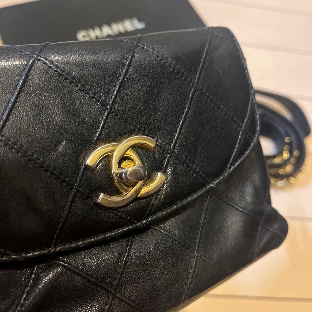 CHANEL ビコローレ　ウエストポーチ　マトラッセ　ヴィンテージ