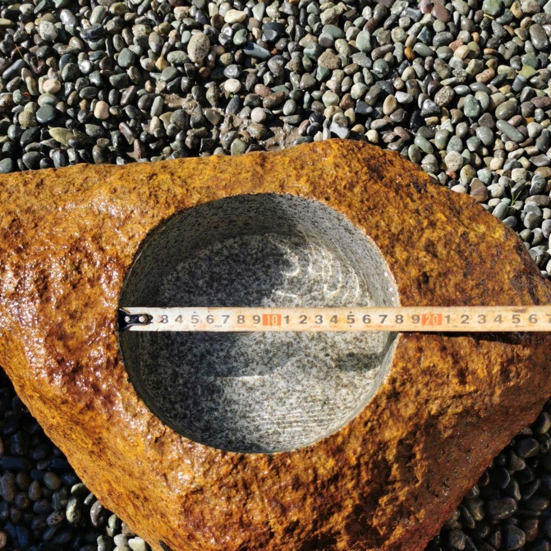 鞍馬石　蹲　48.6キロ　庭石　鑑賞石　石　庭　坪庭　砂利　和