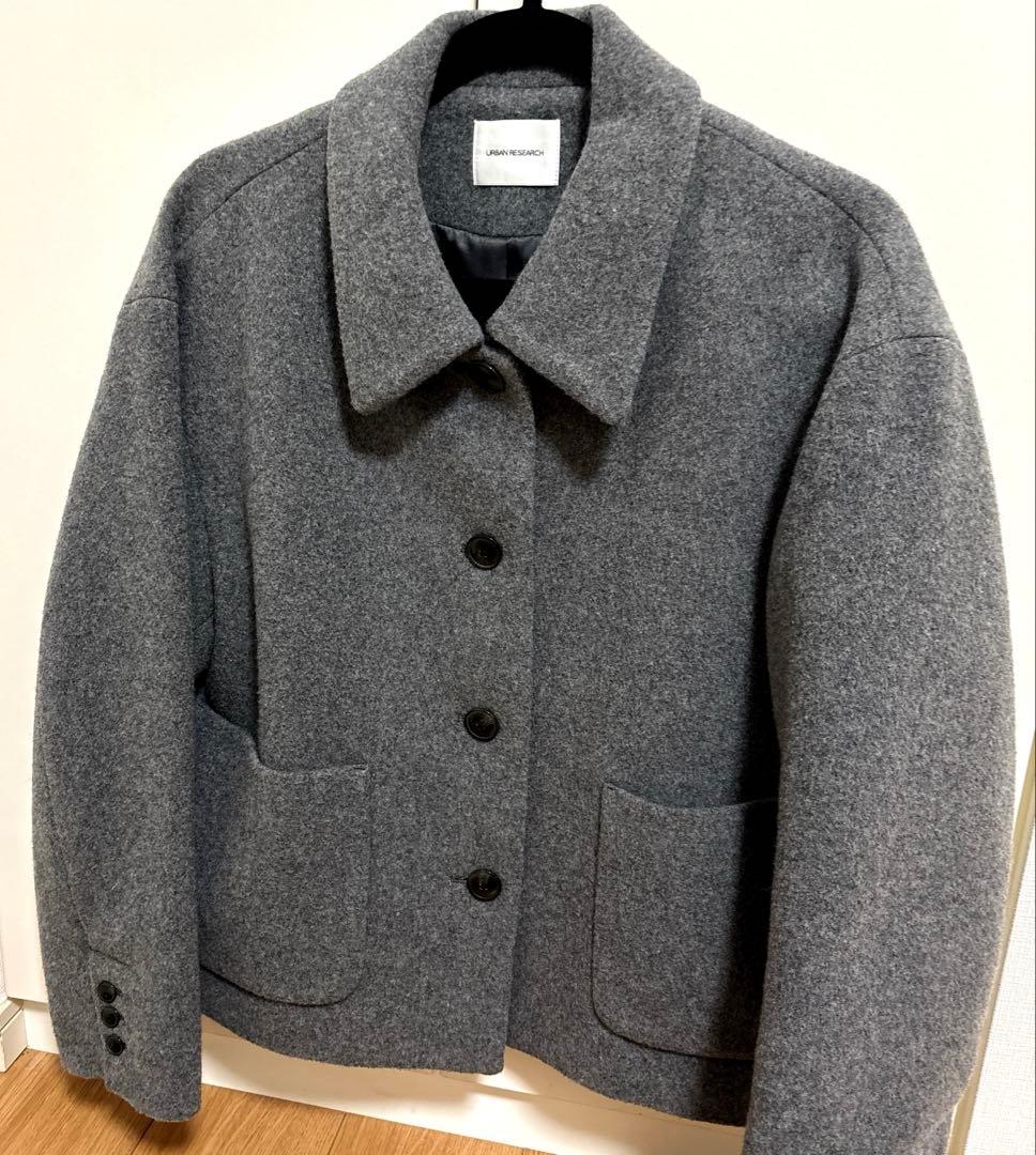 アーバンリサーチ　ウールモッサショートコート