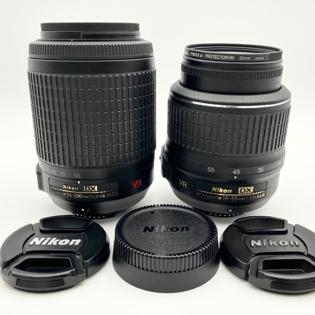 Nikon D5000 18-55 55-200 ダブルズームキット 動作確認済