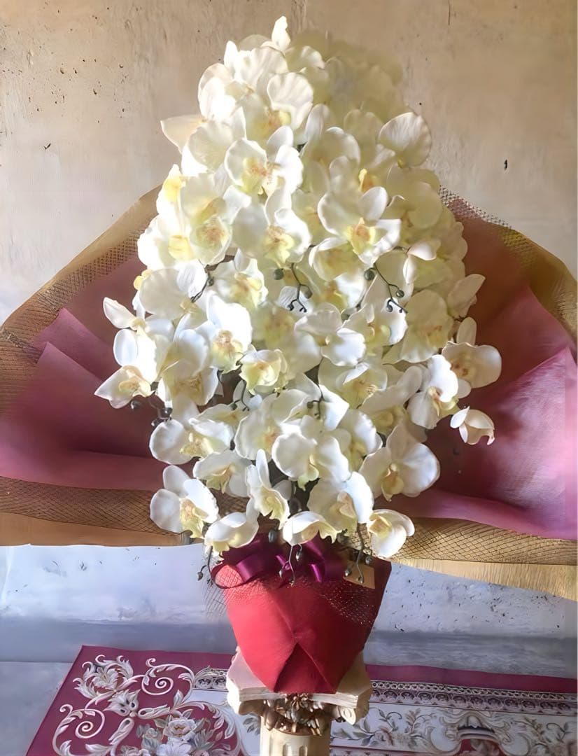 光触媒　人工観葉植物　ウォールグリーン　フェイクグリーン　胡蝶蘭１０本