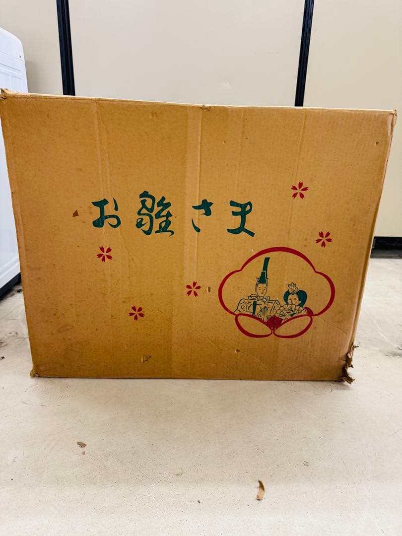 七人飾り雛人形　ひな祭り ガラスケース オルゴール　69cm