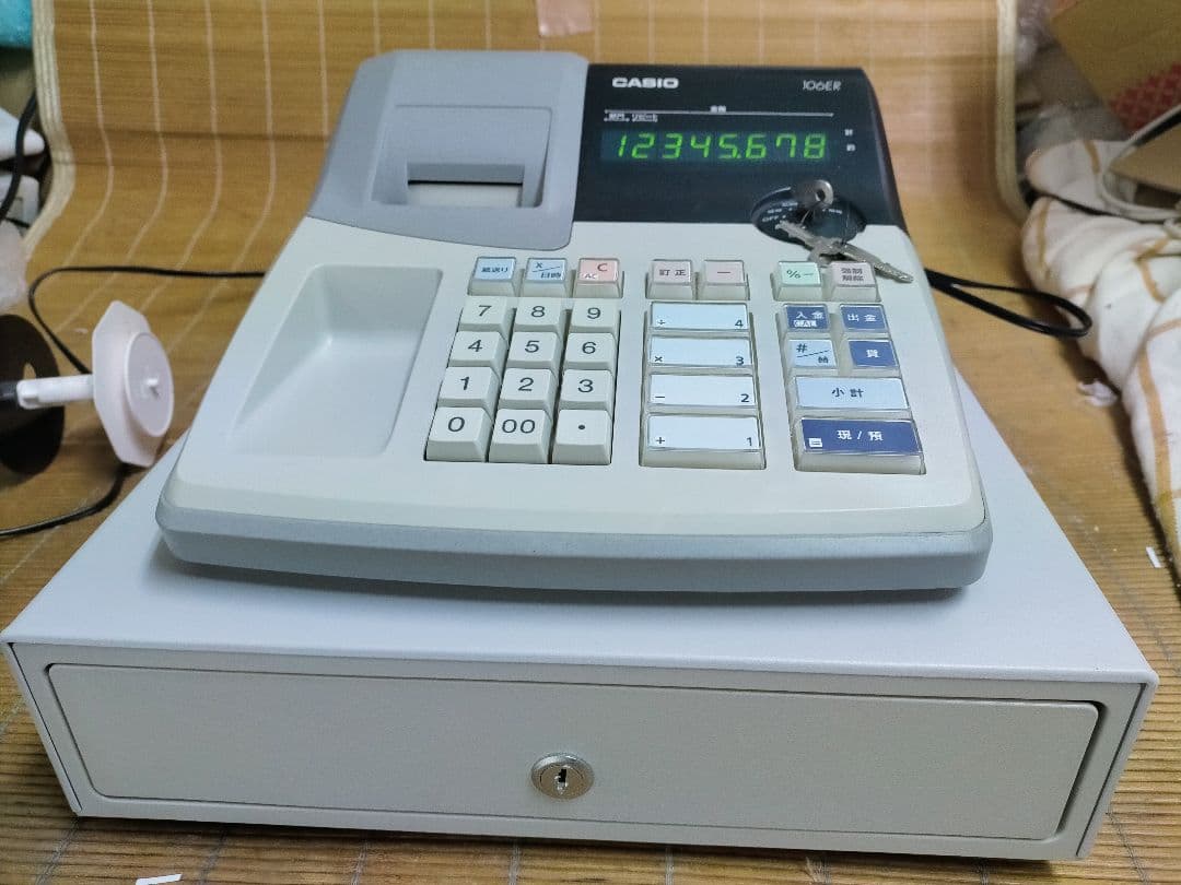 カシオレジスター　106ER　簡単便利特殊　送料込　925666