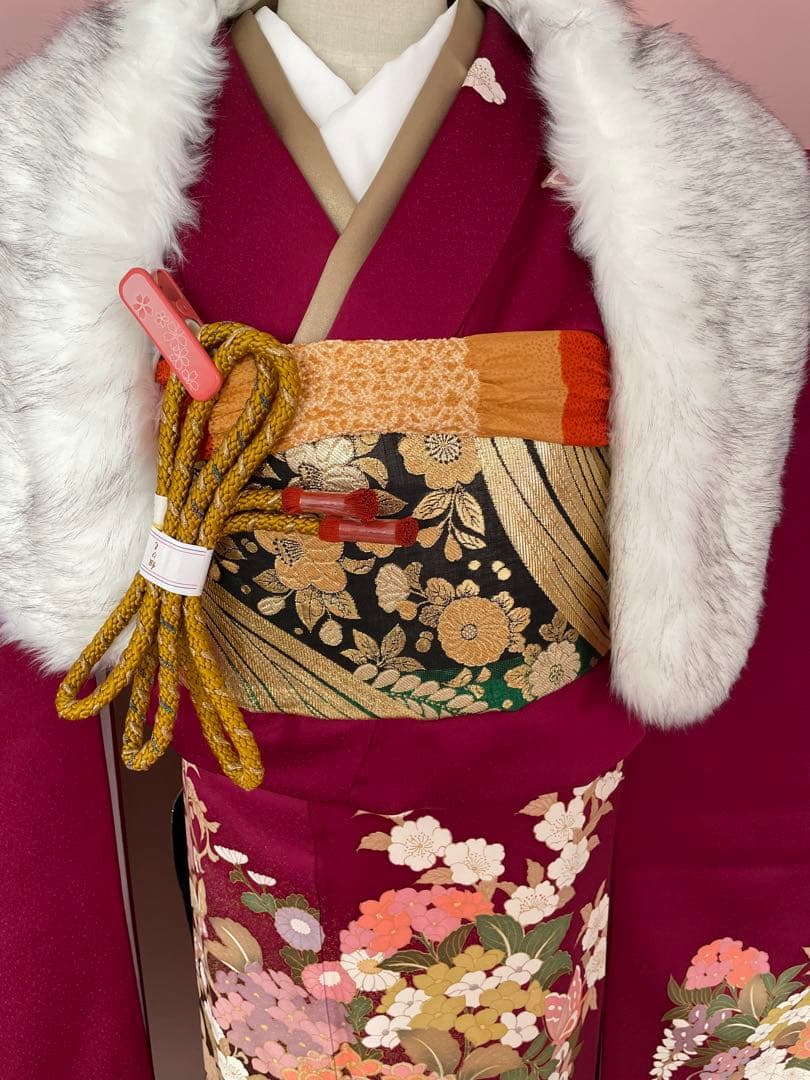 ②成人式　振袖　ふりそで　着物　振り袖フルセット可能