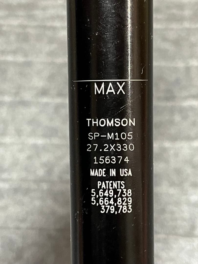 THOMSONシートポスMasterpiece 27.2x330 bluelug