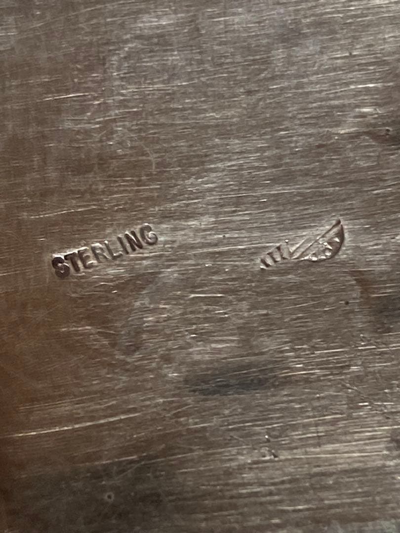 フェザー　STERLING バックル　vintage