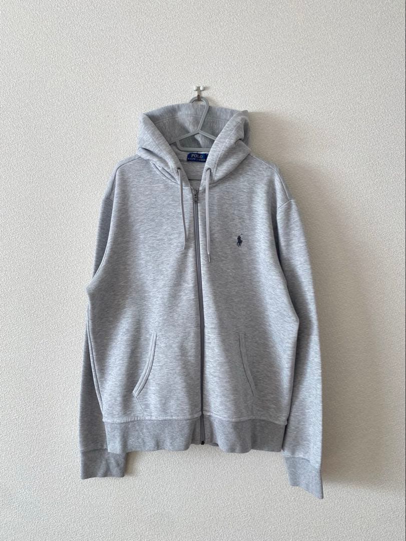 ラルフローレン メンズ スウェット セットアップ グレー L ジップ パーカー