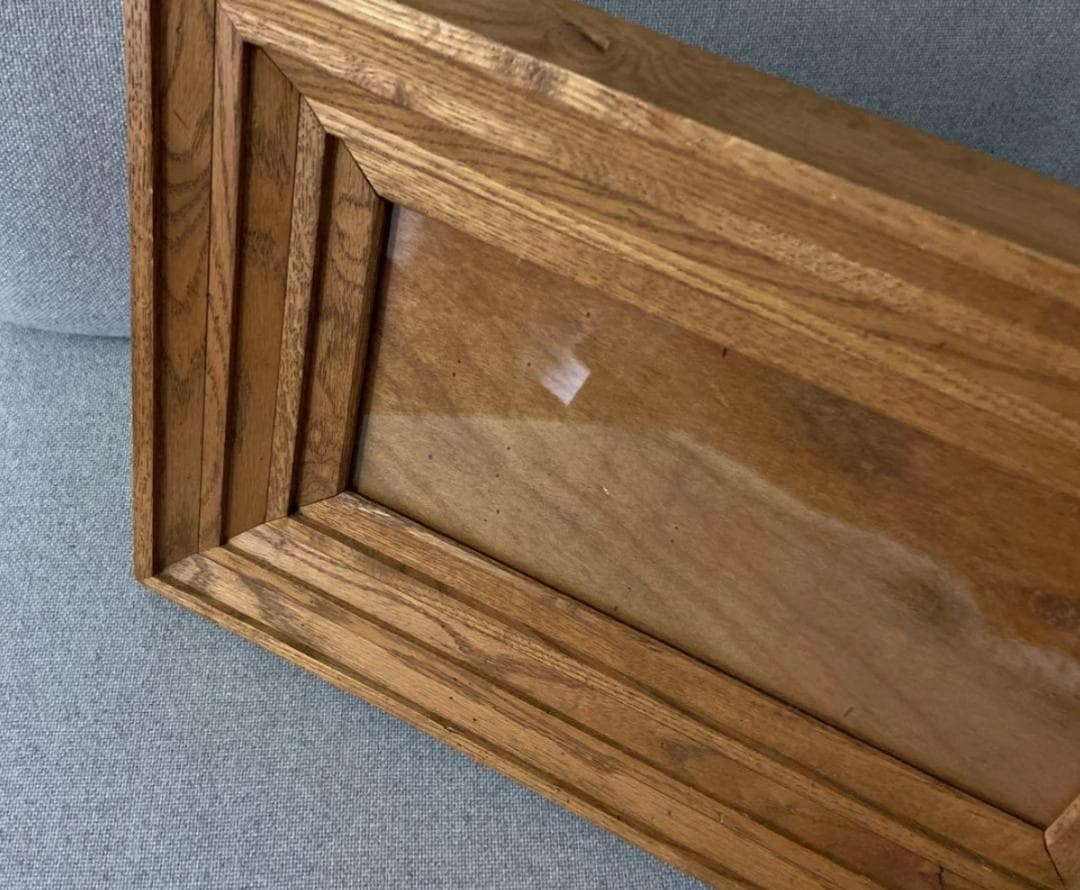アメリカ ビンテージ オーク 楢 無垢材 フォトフレーム　 写真立て 額　USA
