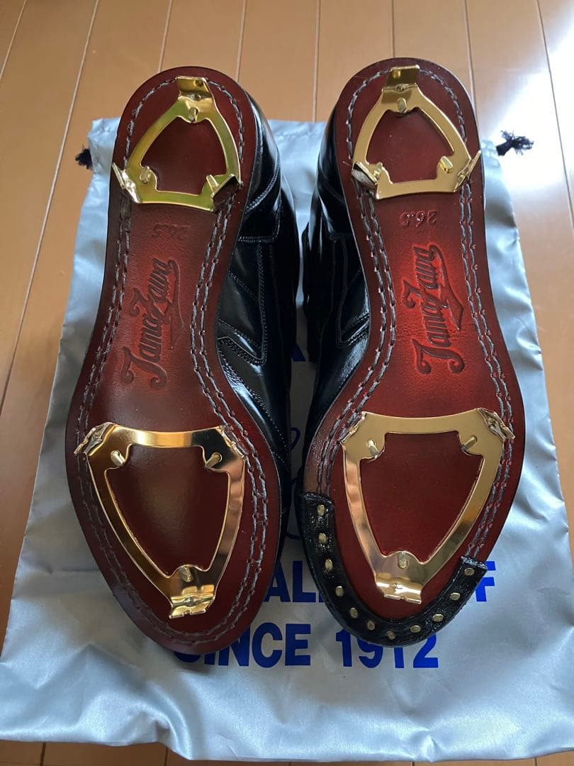 タマザワ 玉澤 野球スパイク 革底金具式 最高級野手用 26.5cm