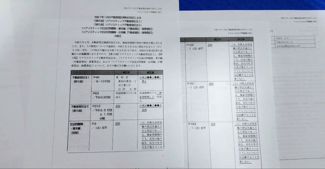 司法書士【最新】2026年対策 リアリスティック 不動産登記法　DVDとレジュメ