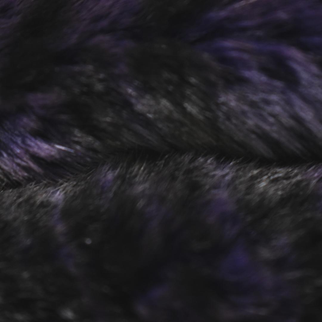 おまとめ割り　【高級】 シェアードミンク ケープ ポンチョ パープル 総柄裏地♪