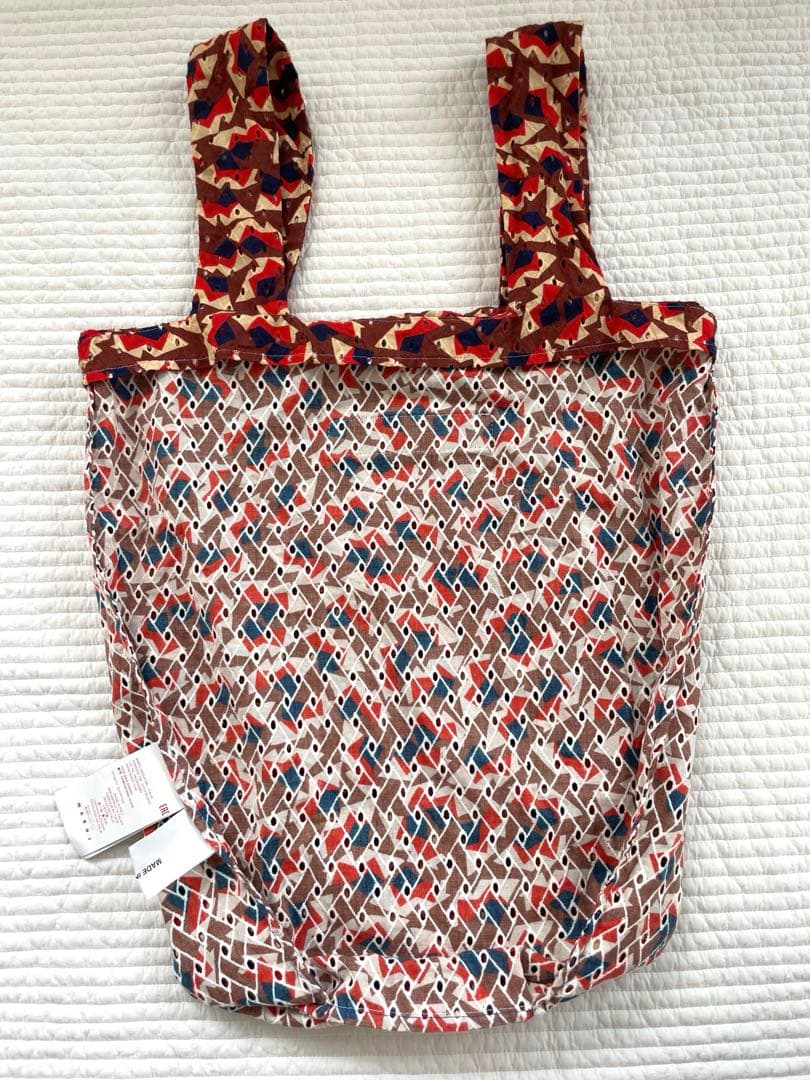MARNI 幾何学模様　布トートバッグ
