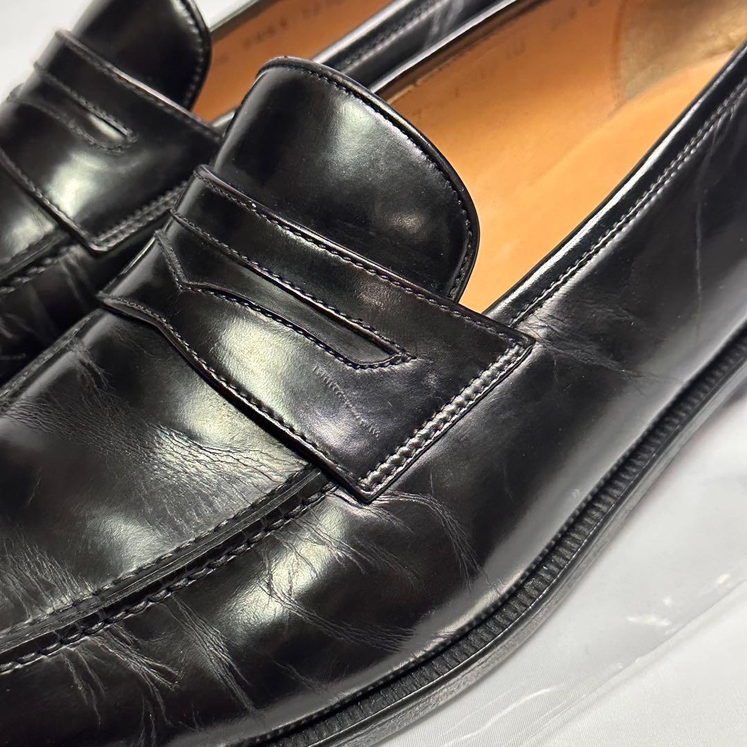 フェラガモ☆メンズ☆革靴☆レザーローファー☆ブラック☆サイズ9.5 D☆186