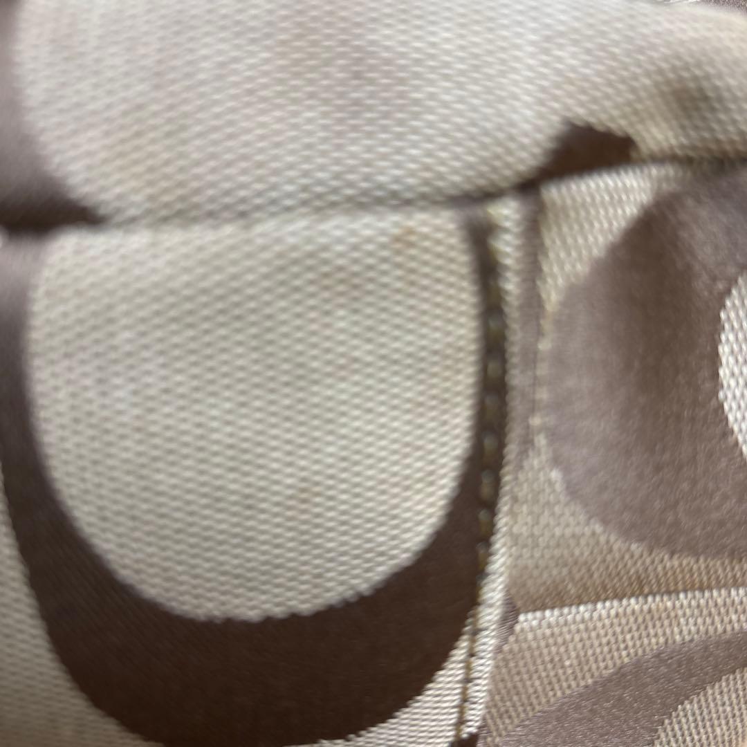 COACH ショルダーバッグ ベージュ/バーガンディ