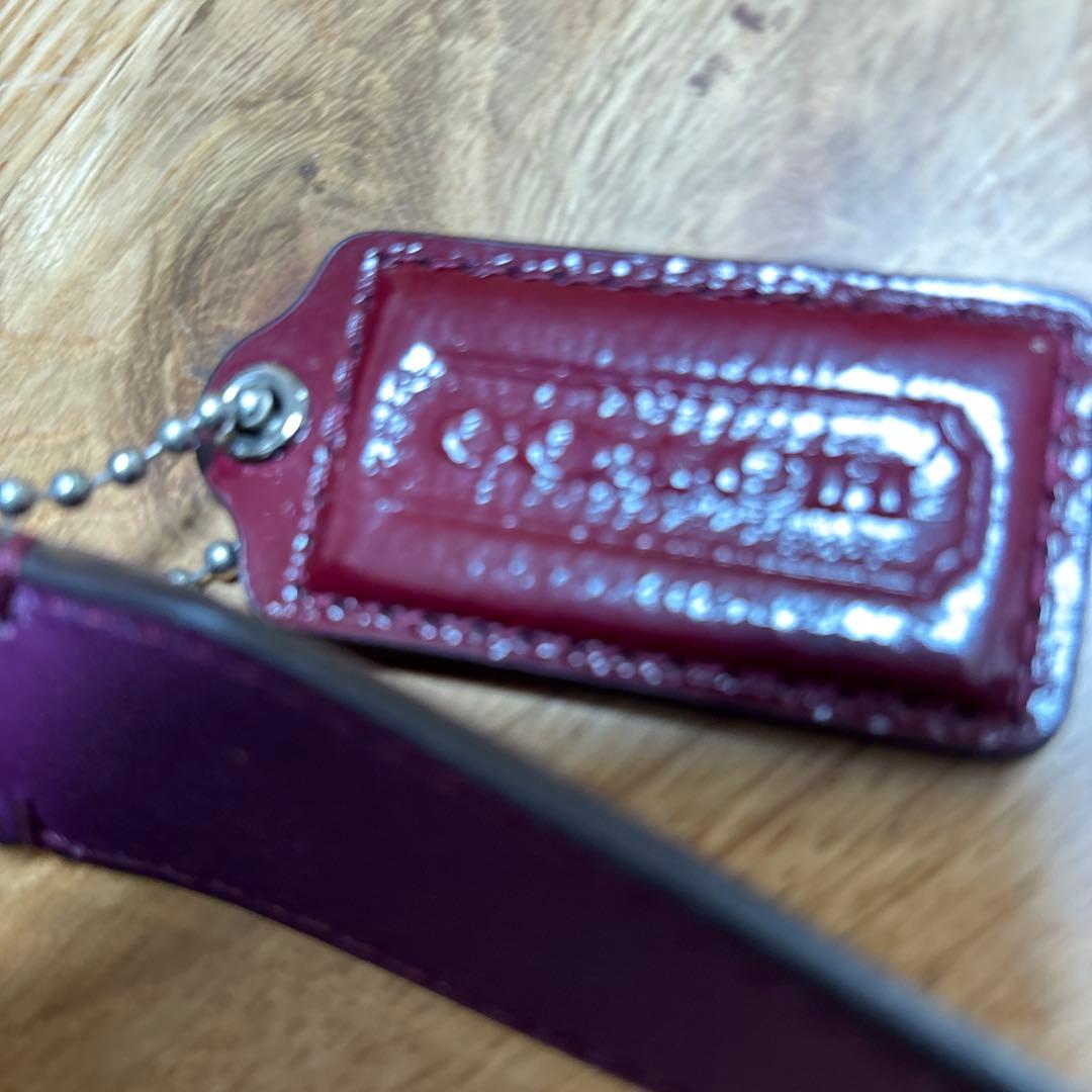 COACH ショルダーバッグ ベージュ/バーガンディ