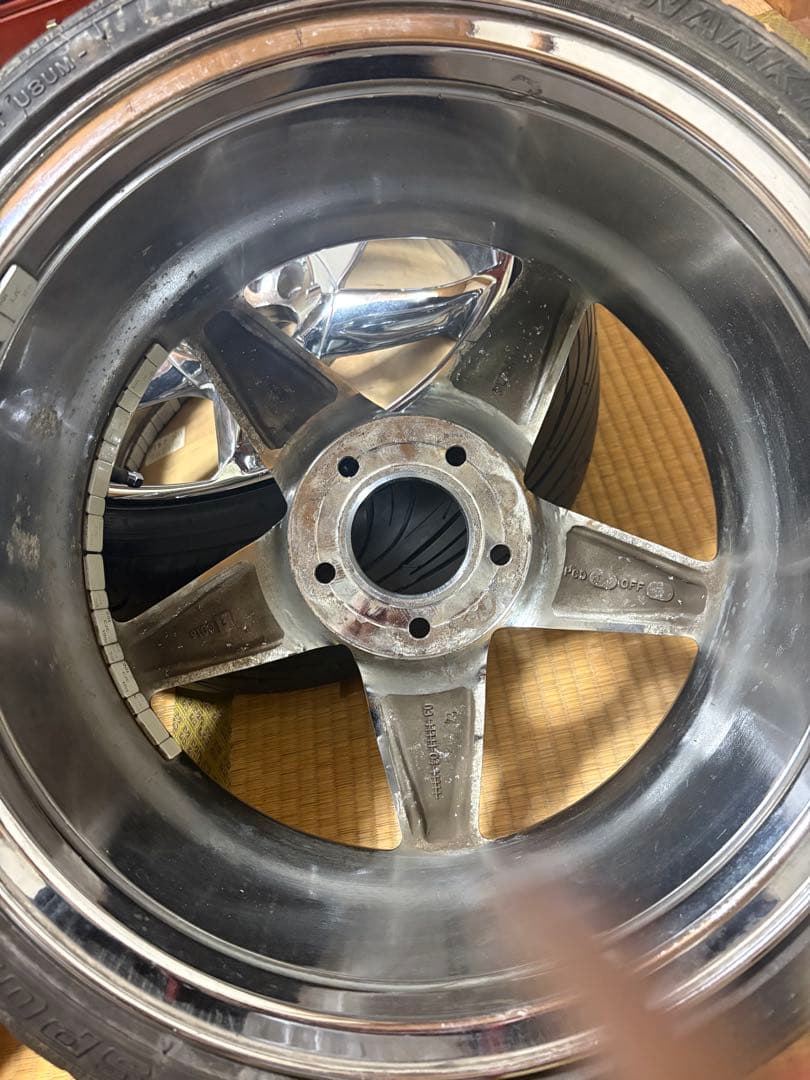 お値下げ更新済！稀少！ポラリス デコルサホイールセット4本　17インチ7.5J