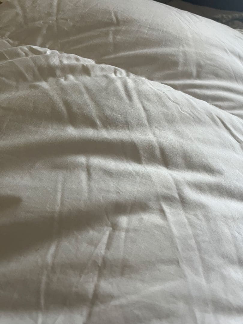 無印　MUJI 掛け布団　シングル　掛けふとん　グレー羽毛　無印良品　羽毛