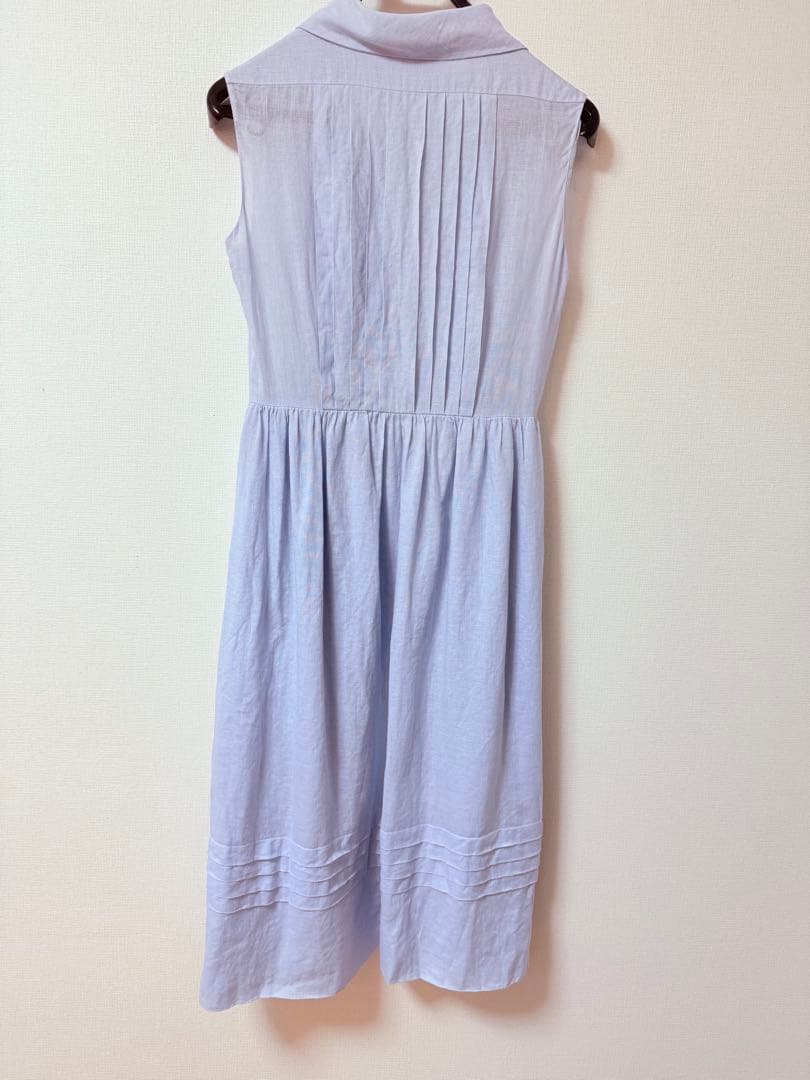 CHANEL BOUTIQUE 薄い青のひざ丈ワンピース