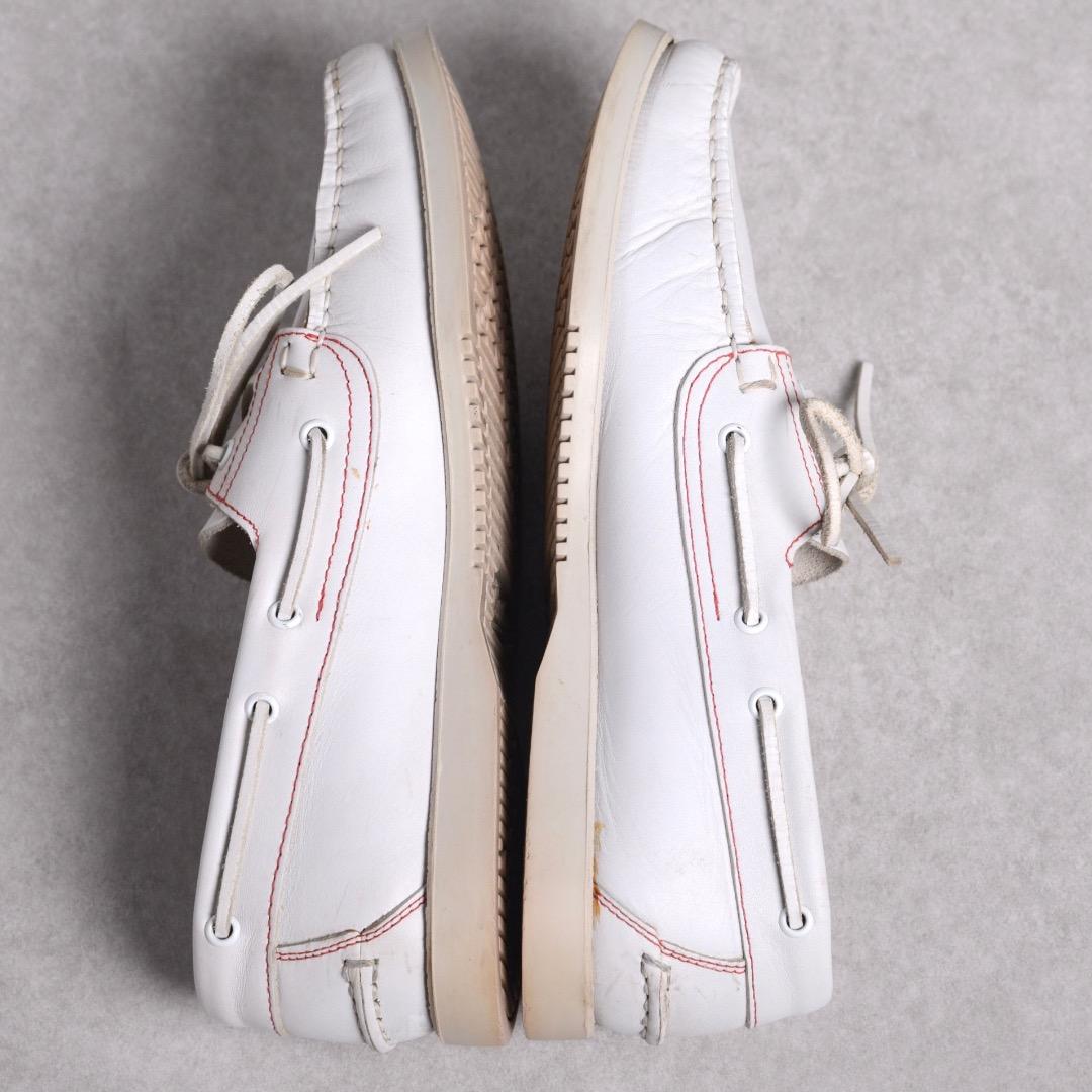 【ビームス別注】メンズ パラブーツ バース マリン デッキシューズ 白 ホワイト