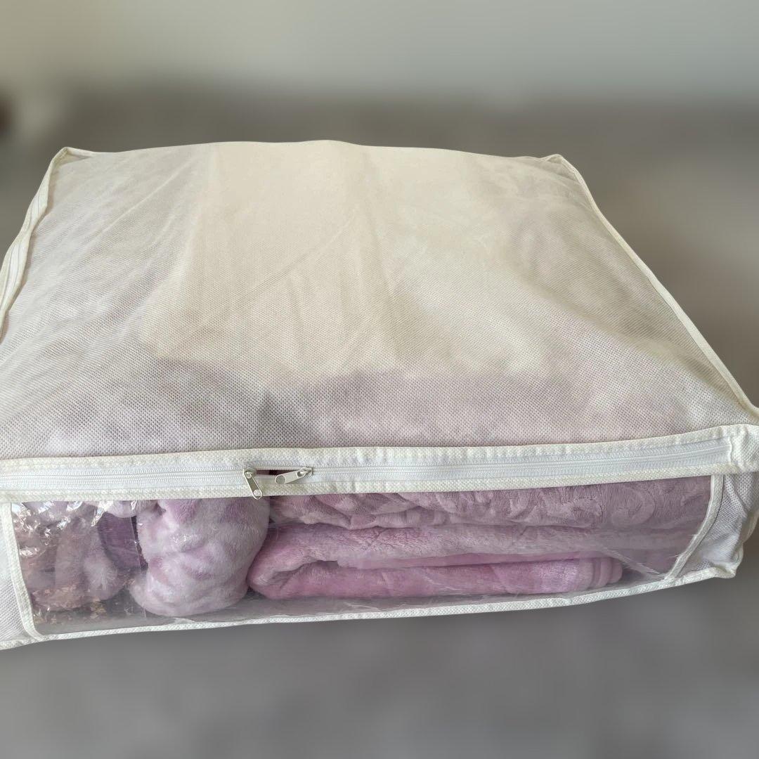 LANVIN ピンク 花柄 毛布 4点8 シーツなど　8点セット