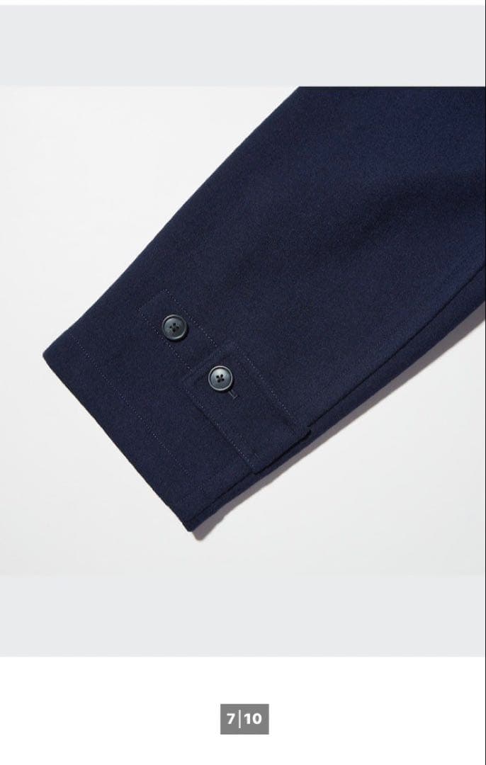 新品未使用 uniqlo プラスJ ネイビー ダッフルコート L