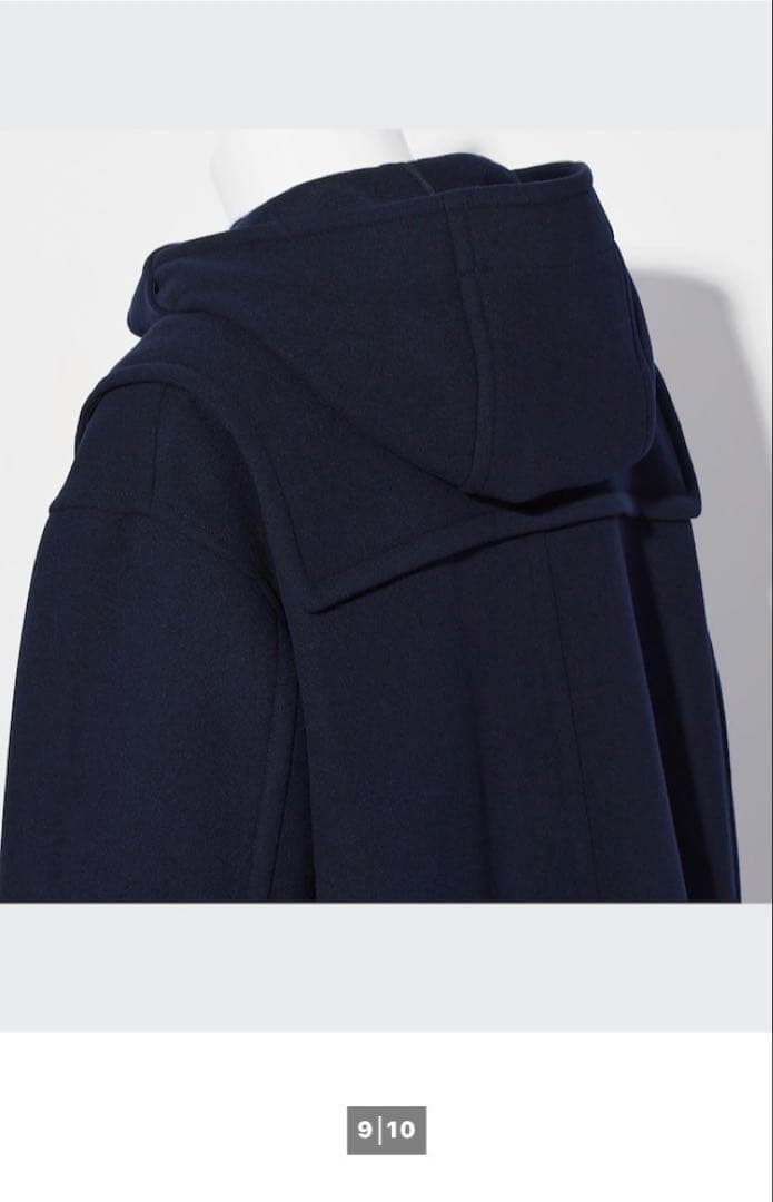 新品未使用 uniqlo プラスJ ネイビー ダッフルコート L