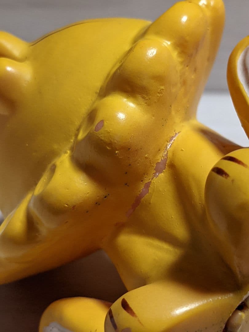 こっちの方が激レア！！ひょっこりひょうたん島ライオン(黄色)貯金箱当時品十八銀行