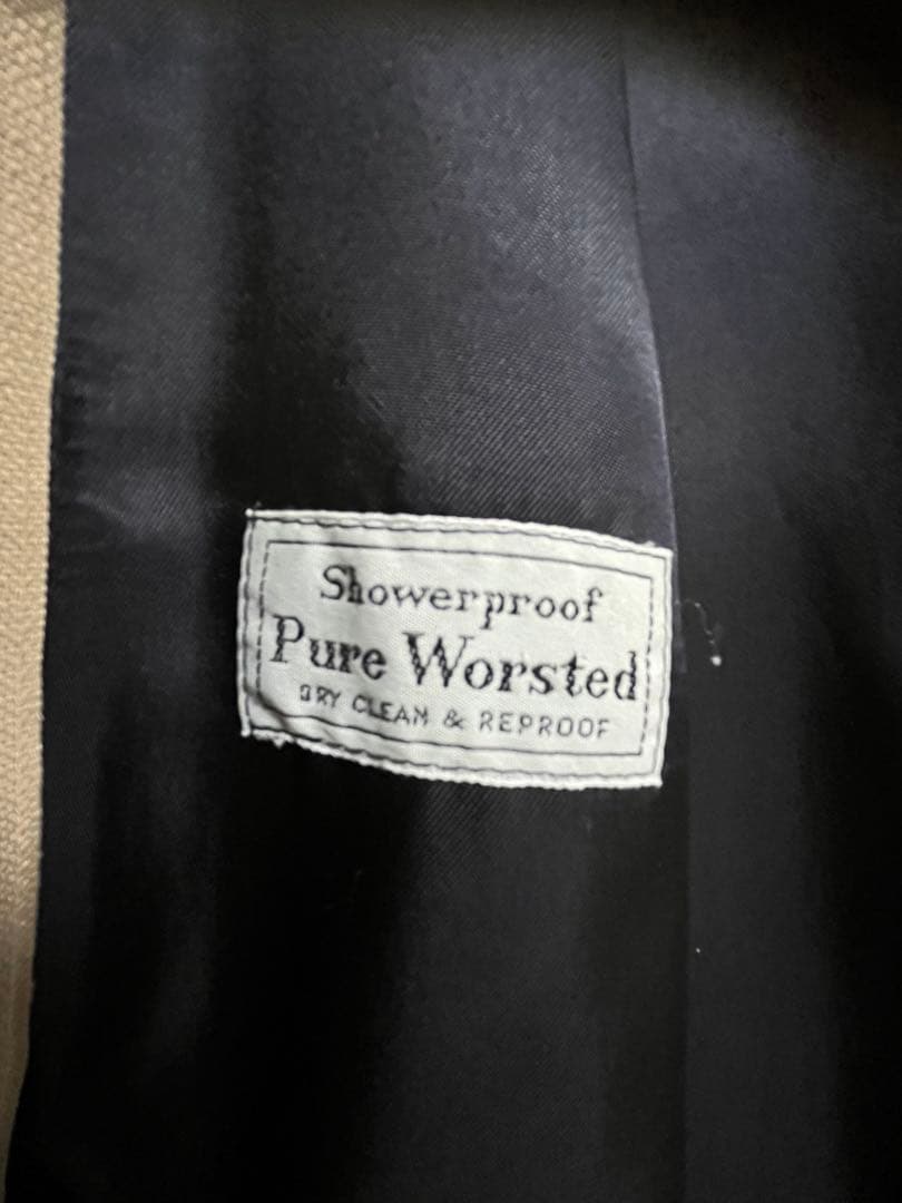 値下げ　Aquascutum ステンカラーネイビー　ライナー付き　XL 防水