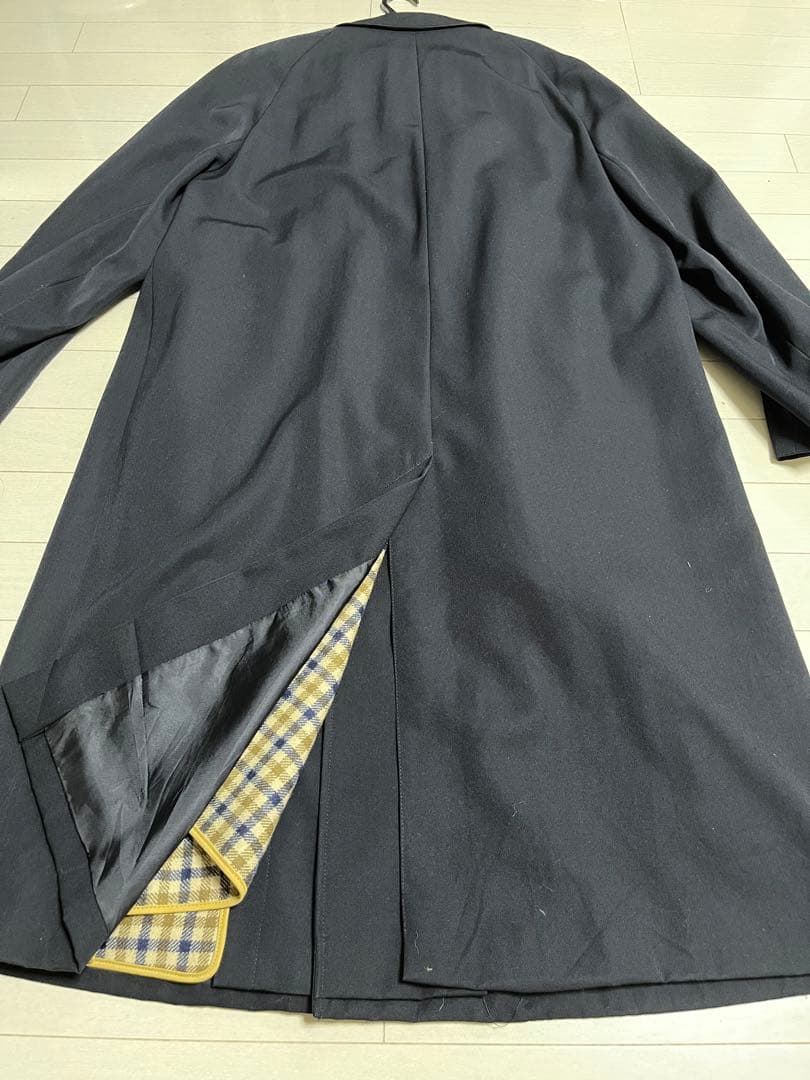 値下げ　Aquascutum ステンカラーネイビー　ライナー付き　XL 防水