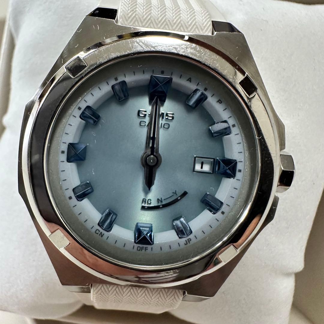 CASIO BABY-G G-MS シリーズ 腕時計（ホワイト×シルバー）