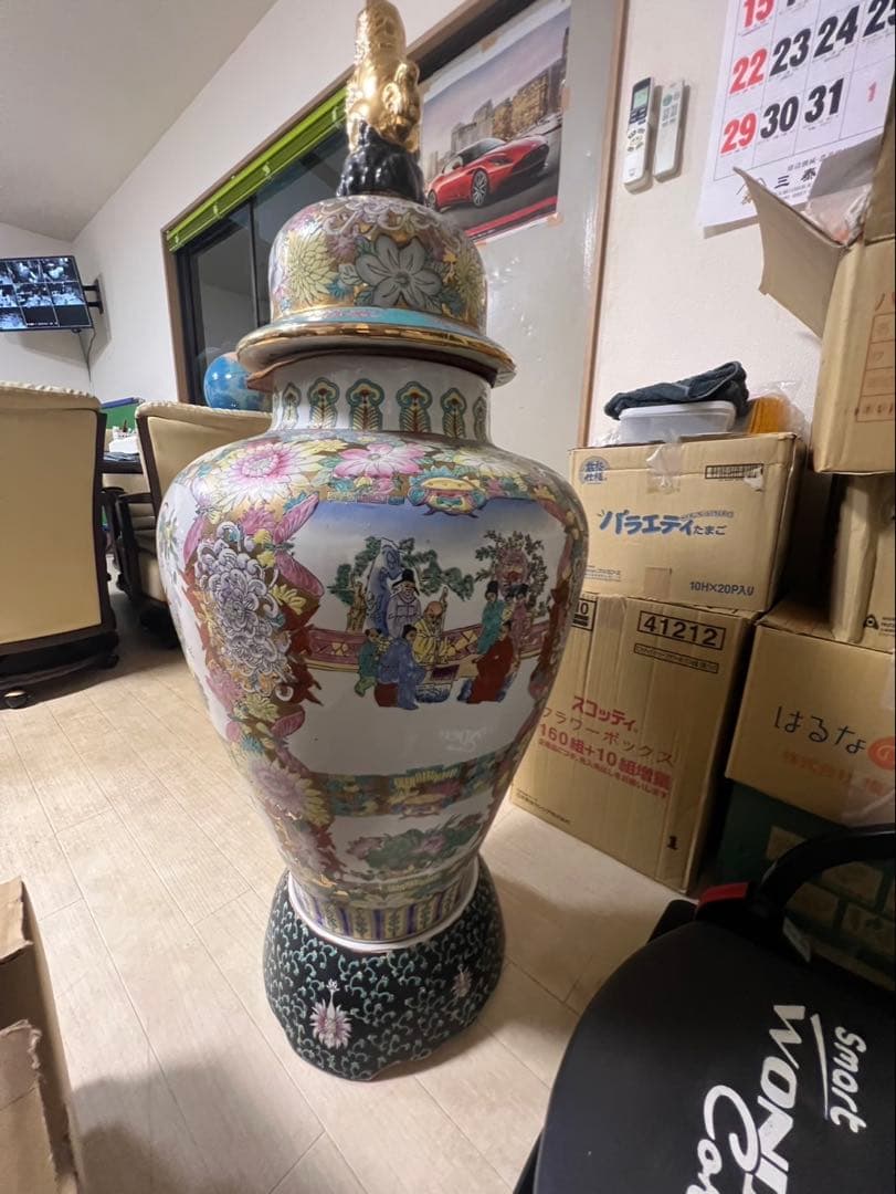 壺(中国アンテック美しい装飾)