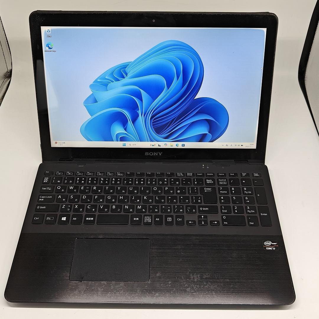 【VAIO】SVF 爆速i7 新品SSD256GB 12GB ブラックノートPC