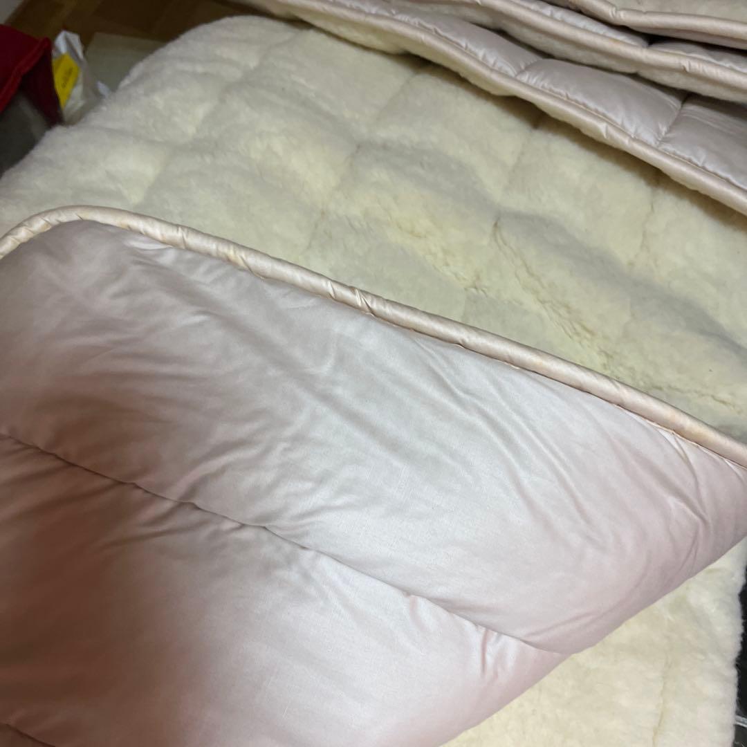 フランスベッド　クィーンサイズ 敷きパッド ウール100%