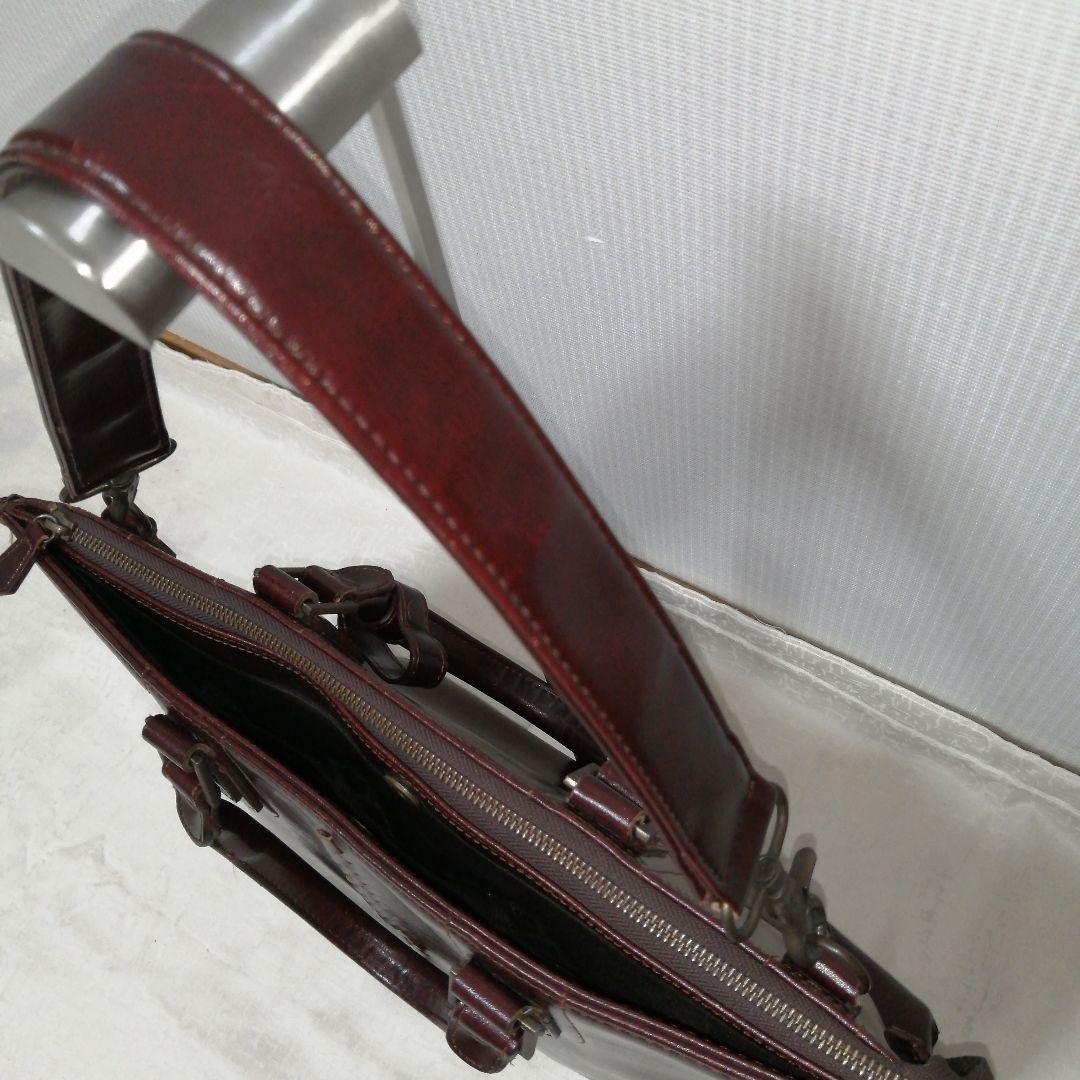 youta ヨータ 2way ビジネスバッグ レザー ボルドー