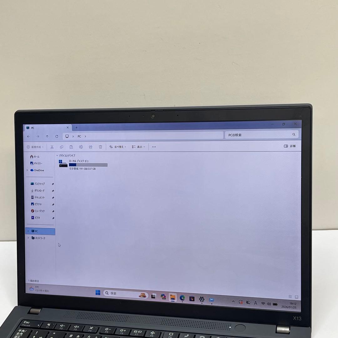 #913 レノボThinkpad X13 Gen 2 i5-1135G7 8GB