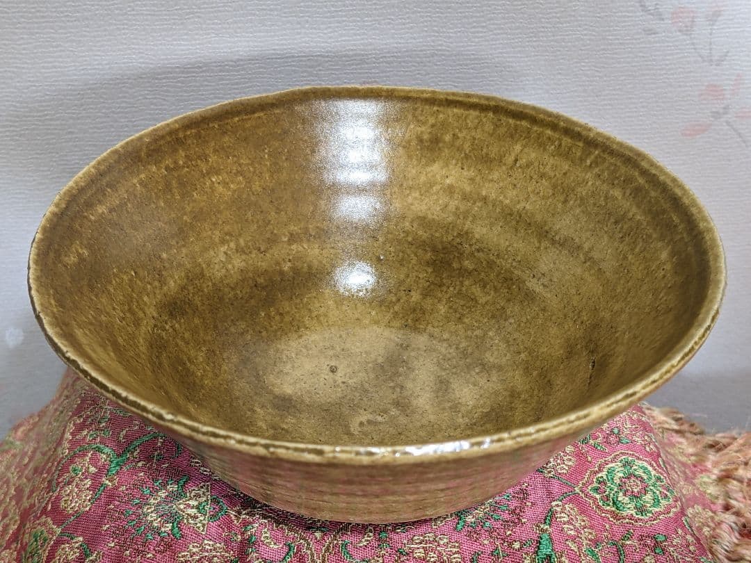 ⭐黄瀬戸 抹茶盌 年代物 茶道具 瀬戸焼 コレクション 骨董品 アンティーク