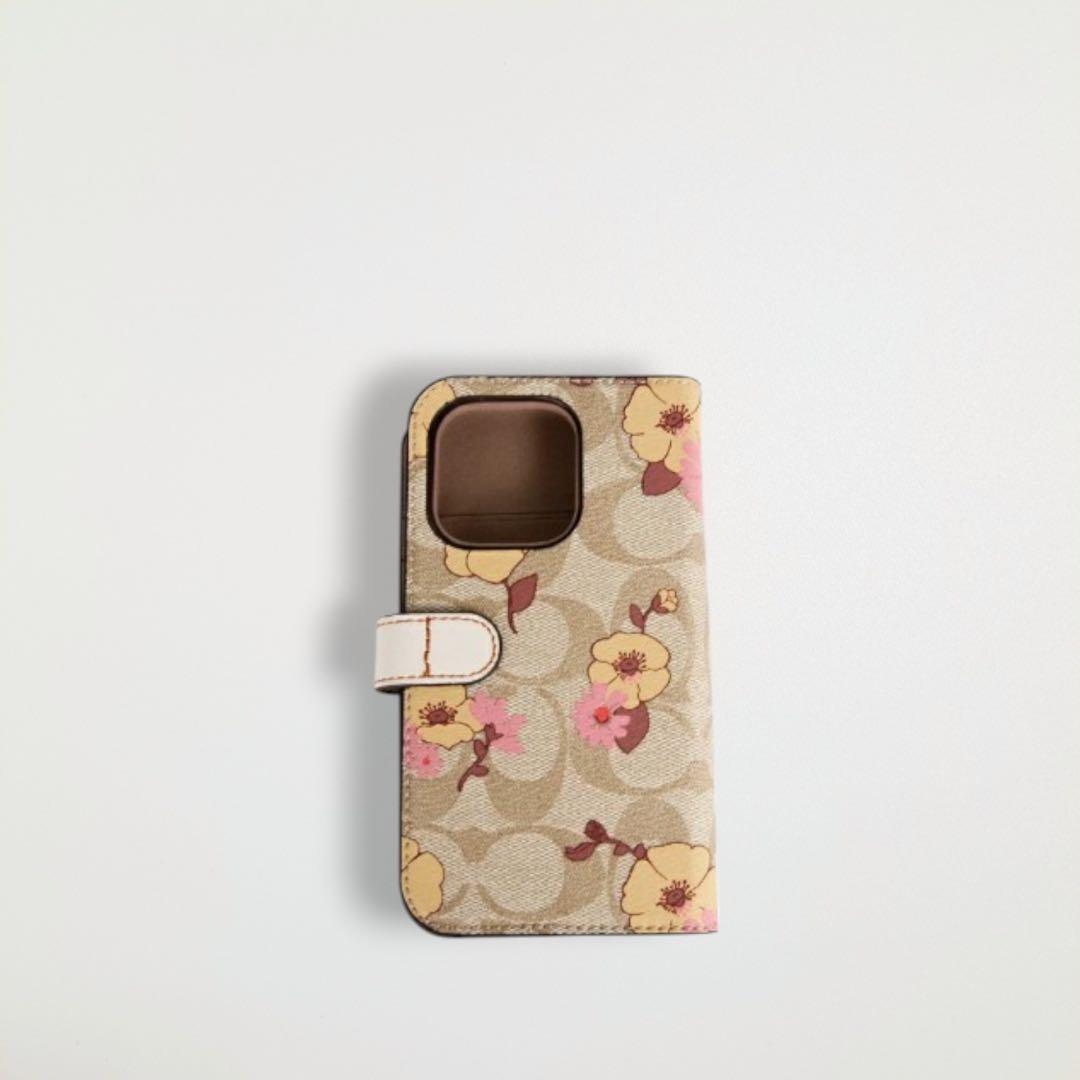 コーチ COACH iPhone 14 PRO ケース フォリオ・シグネチャー
